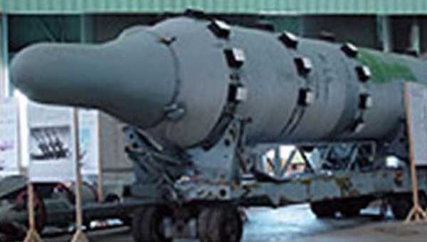 이란이 북한으로부터 수입한 중거리 탄도탄(IRBM) BM-25. 우리나라에서는 무수단 미사일이라고 부른다.