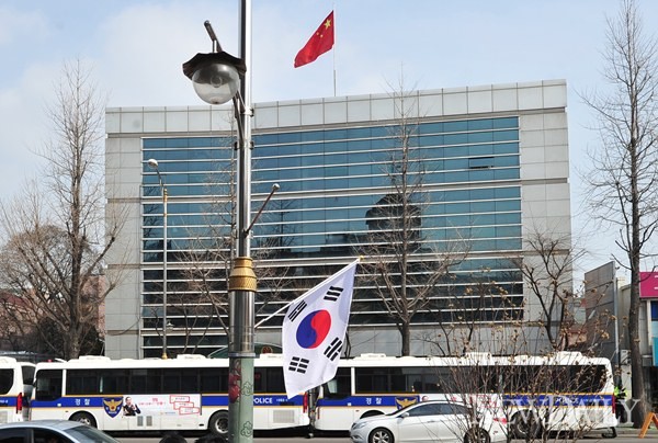 ▲ 서울 종로구 주한중국대사관  ⓒ 정상윤