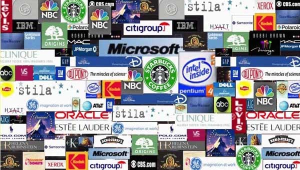 ▲ 유대인이 설립했거나 주인인 기업 로고들.