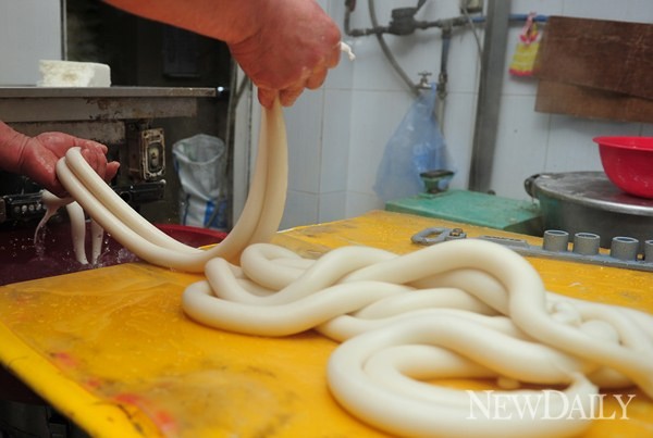 ▲ '현대떡집'의 가래떡 ⓒ 정상윤