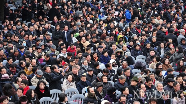▲ 제18대 대통령 취임식에 참석한 시민들 ⓒ 정상윤