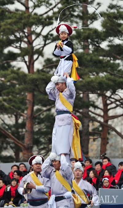 ▲ 신바람 대통합 풍물단 ⓒ 정상윤