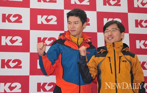 ▲ 현빈과 이태학 사업본부장 ⓒ 정상윤 기자