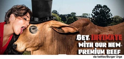 ▲ ⓒ호주 버거회사의 광고 중.