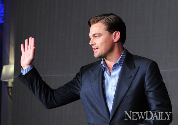 ▲ 영화 '장고 : 분노의 추적자' 기자 간담회에 참석한 레오나르도 디카프리오ⓒ이종현 기자