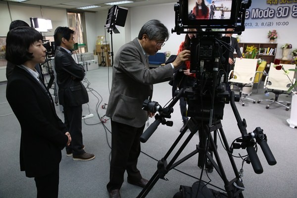 ▲ 싱글모드 3D방송제작 시스템 시연회ⓒKCA