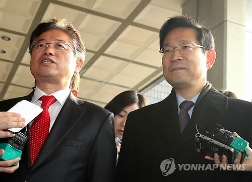 ▲ 왼쪽부터 이철우 새누리당 국회의원, 박선규 전 대변인.ⓒ연합뉴스