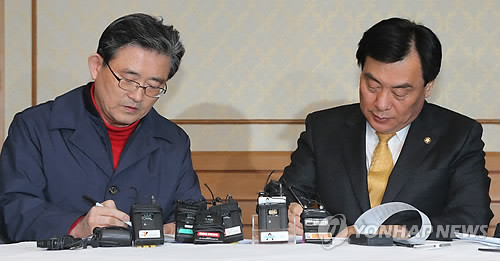 ▲ 이한구, 박기춘 원내대표ⓒ연합뉴스