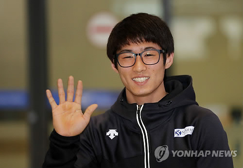 ▲ 양학선이 19일 인천공항으로 귀국했다.ⓒ연합뉴스