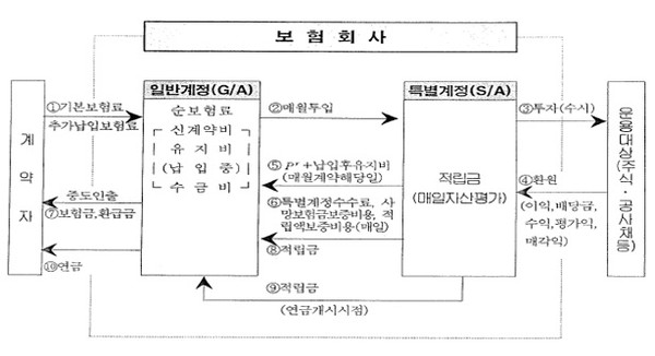 ▲ 변액보험 자산운용구조