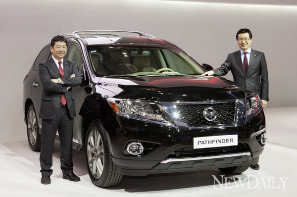 ▲ 타카유키 키무라 닛산 자동차 아시아 및 오세아니아 지역 총괄 부사장, 켄지 나이토 한국닛산 대표이사(왼쪽부터) ⓒ 한국닛산