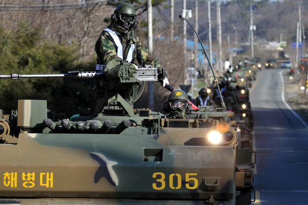 ▲ 기동타격훈련에서 최우수 부대로 꼽힌 4.2인치 박격포 부대의 모습.
