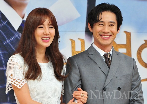 ▲ 내 연애의 모든 것 제작발표회에 참석한 한채아, 신하균ⓒ이종현 기자