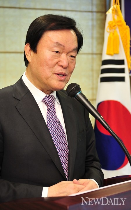 ▲ 격려사하는 '김경재' 국민통합위 수석부위원장 ⓒ 정상윤