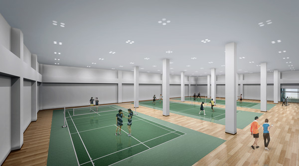 ▲ ⓒ세종시 중흥S클래스프라디움 실내체육관.