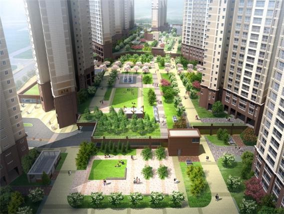 ▲ ⓒ세종시 중흥S클래스프라디움 중앙공원.