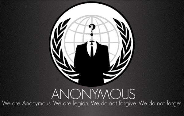 ▲ 국제해커그룹 의 로고와 모토.