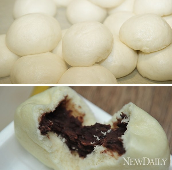 ▲ 황기를 우려 낸 물과 우유로 밀가루 반죽을 해 겉은 부드럽고 쫄깃한 맛을 내는 의 황기찐빵 ⓒ 정상윤