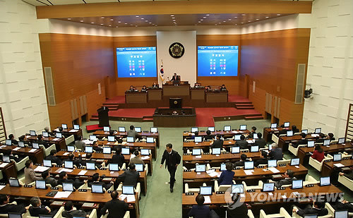 ▲ 서울시의회 임시회 본회의장 모습. ⓒ연합뉴스