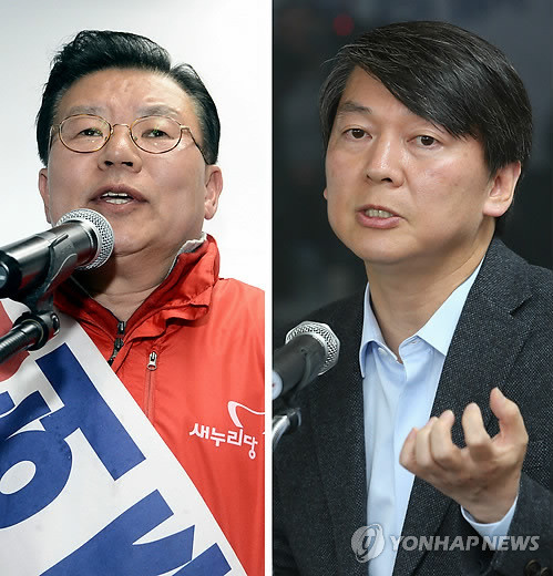 ▲ 서울 노원병 보궐선거에 출마한 새누리당 허준영 후보(좌)와 무소속 안철수 후보. ⓒ연합뉴스