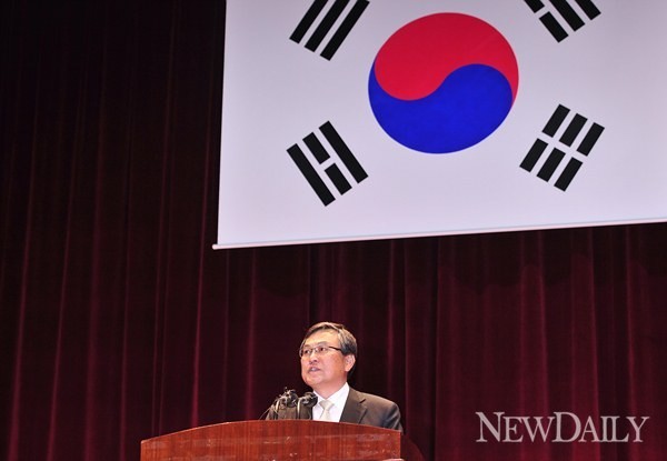 ▲ 과천청사에서 미래부 최문기 초대 장관 취임식이 열렸다ⓒ정상윤 기자