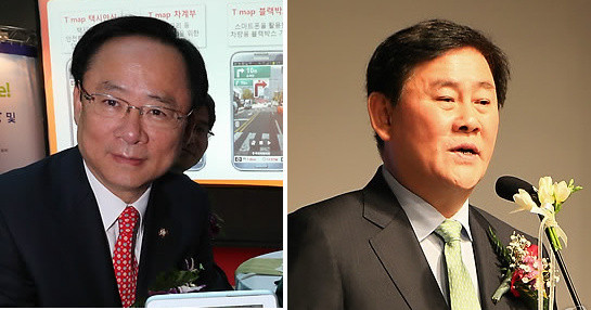 ▲ 내달 초 새누리당 원내대표 경선에 나선 왼쪽부터 이주영 의원, 최경환 의원.ⓒ 연합뉴스