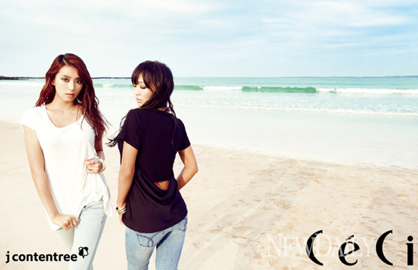 ▲ 왼쪽부터 보라, 효린.ⓒ쎄씨제공