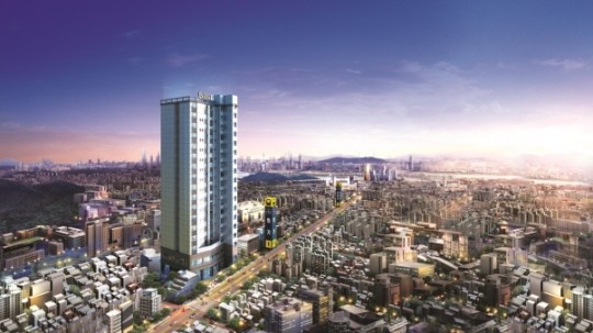 ▲ ⓒ동서건설의 빌리원 오피스텔 조감도.