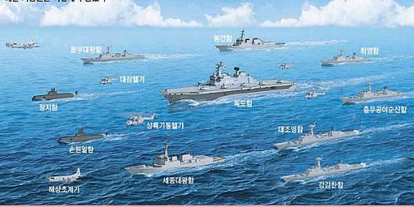 ▲ 우리 해군이 자랑하는 '제7기동전단'의 구성도. 여기에 있는 전투함 대부분에 MTU가 만든 엔진이 달려 있다.