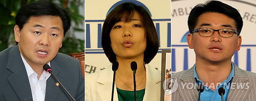 ▲ 민주당은 6일 신임 대변인에 김관영 배재정 박용진(왼쪽부터)씨를 임명했다. ⓒ연합뉴스