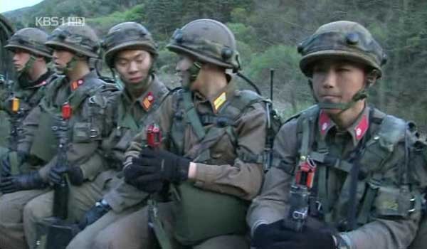 ▲ KBS 다큐멘터리에 소개됐던 'KCTC'의 대항군 부대 '전갈대대'의 모습. [사진: KBS화면 캡쳐]
