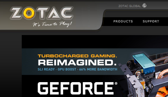 ▲ 조텍 코리아 홈페이지 캡처화면