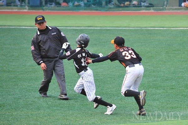 ▲ 야구대회에 참석한 리틀야구 선수들.ⓒ이종현 기자