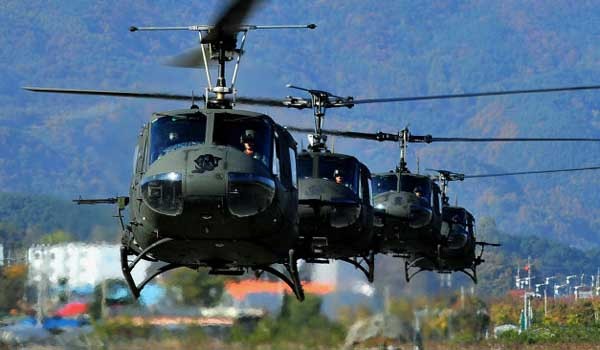▲ UH-1H 헬기. 1960년대 만들어진 헬기다. 우리 군은 1963년 처음 도입했다.