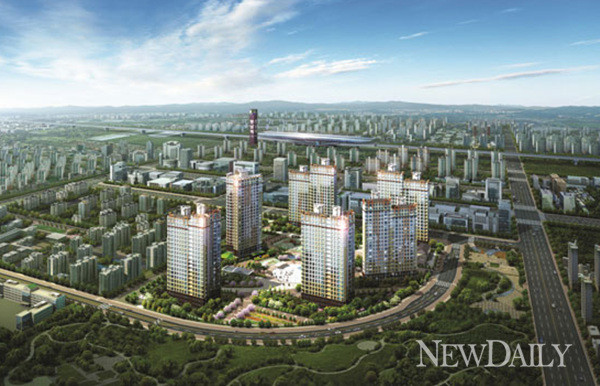 ▲ 향남신도시에 분양된  조감도