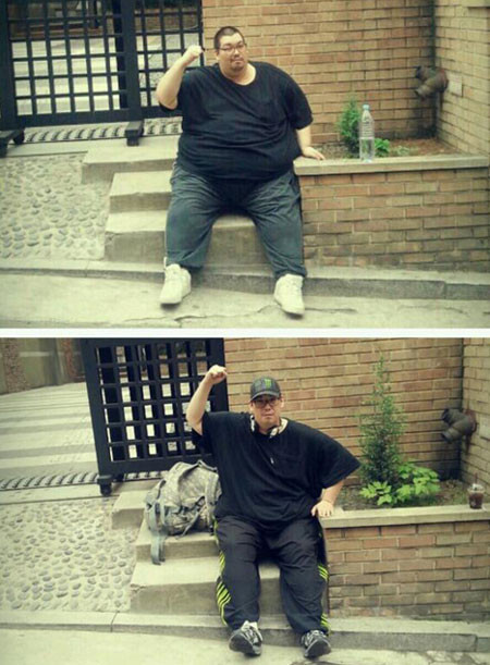 ▲ 빅죠가 다이어트 중인 근황 사진을 공개했다. ⓒ빅죠 트위터