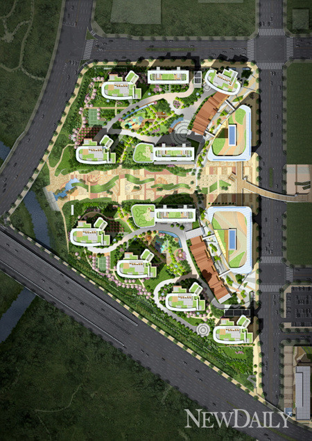 ▲ [판교 알파리움] 배치도