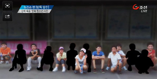 ▲ <TV조선>이 단독 입수한 사진이다. 탈북 청소년들이 중국에 함께 모여 있을 때 찍은 모습이다. ⓒ TV조선