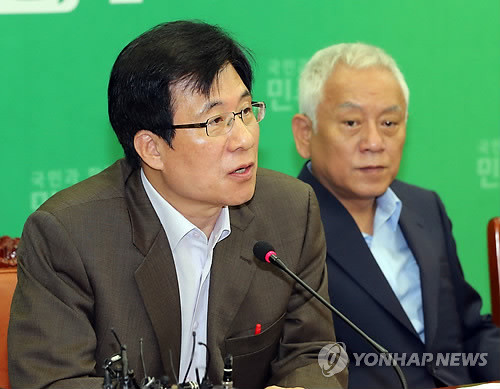 ▲ 신경민 민주당 최고위원이 7일 서울 여의도 국회에서 열린 최고위원회의에서 모두발언을 하고 있다. ⓒ연합뉴스