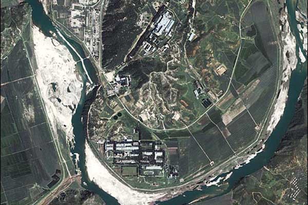 ▲ 북한 영변 핵시설 인근을 찍은 상업용 인공위성 영상.
