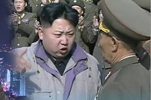 ▲ 노동신문이 공개한 김정은의 화난 모습.