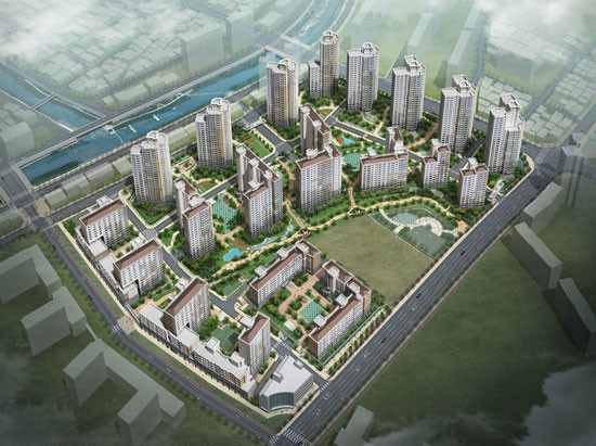 ▲ [왕십리 1구역 텐즈힐] 조감도