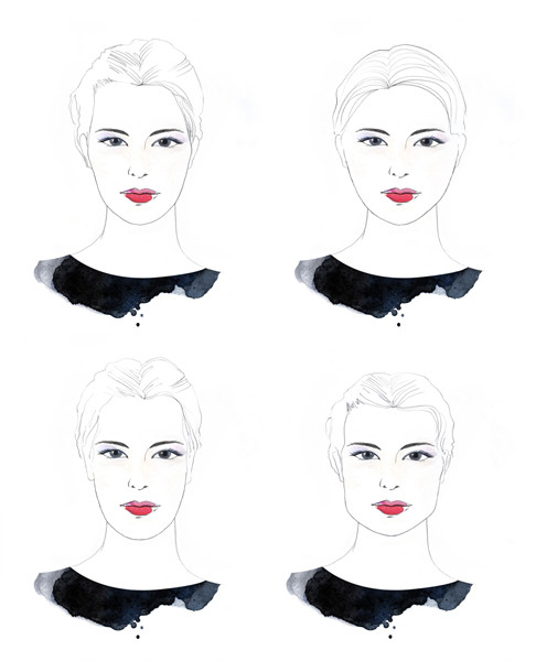 ▲ 4가지 얼굴형 ⓒ스와로브스키