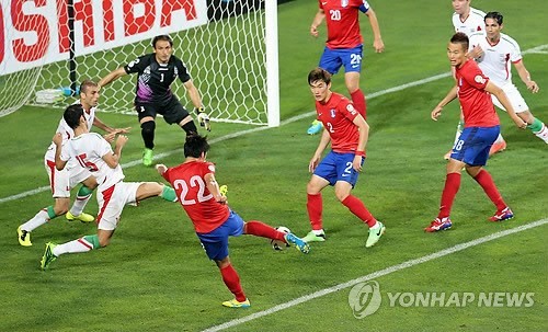 ▲ 18일 울산 문수월드컵경기장에서 열린 2014 브라질 월드컵 최종 예선 한국과 이란의 경기.ⓒ연합뉴스