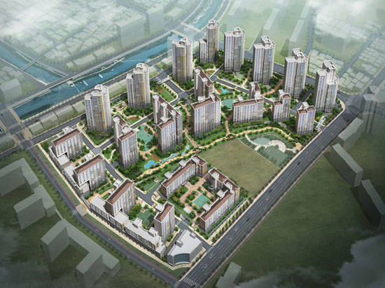 ▲ [왕십리 1구역 텐즈힐] 조감도