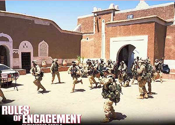 ▲ 영화 'Rules of Engagement(교전수칙)' 포스터. 평화유지활동이나 전쟁개입 시 국제법은 매우 중요한 사항이다.