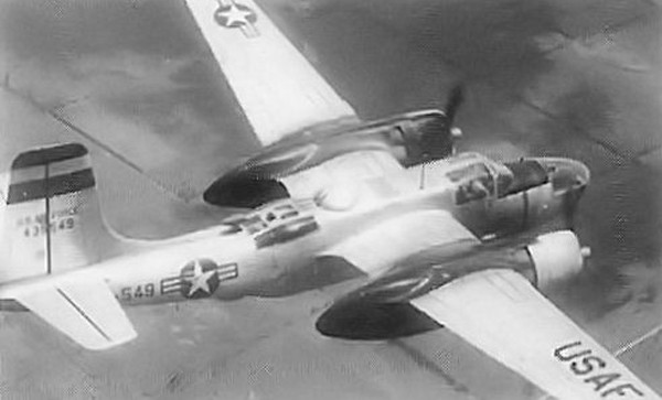 ▲ 벤 플리트 대위가 탑승했던 B-26 폭격기의 모습.