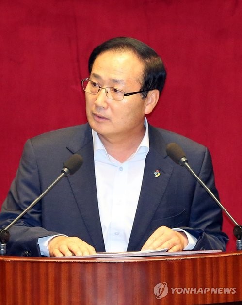 ▲ 김성찬 새누리당 의원이 27일 국회 본회의에서 의사진행발언을 하고 있다.ⓒ연합뉴스