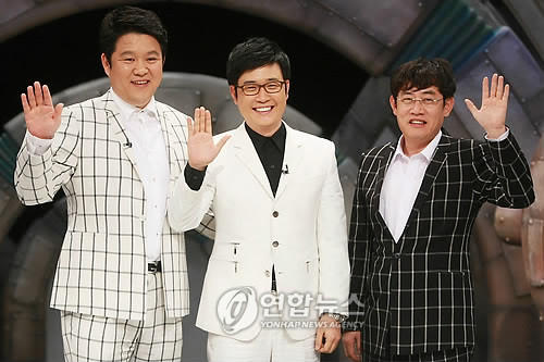 ▲ 왼쪽부터 김구라, 김성주, 이경규.ⓒ연합뉴스