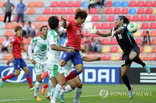 ▲ 대한민국 20세 이하 축구 대표팀이 아쉽게 이라크에게 패하면서 4강 진출에 실패했다.ⓒ연합뉴스